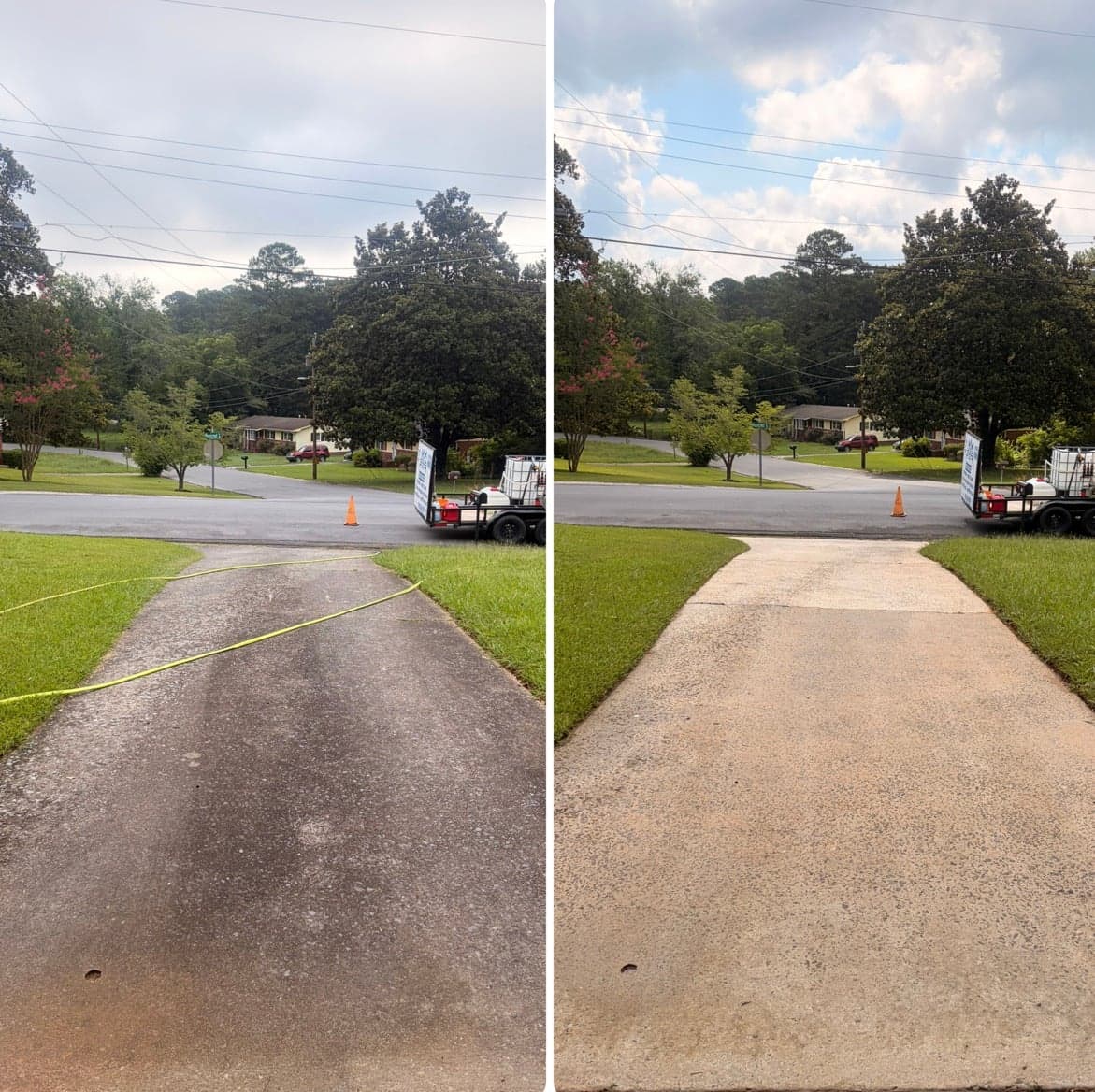 Concrete Cleaning before and after, photo 3