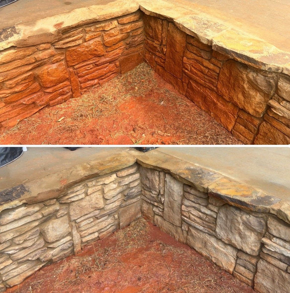 Rust / Red Clay Stain Removal before and after, photo 3