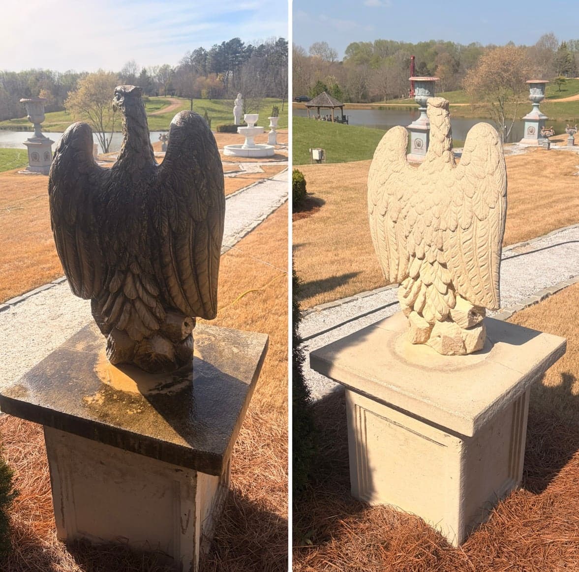 Statue Restoration before and after, photo 2
