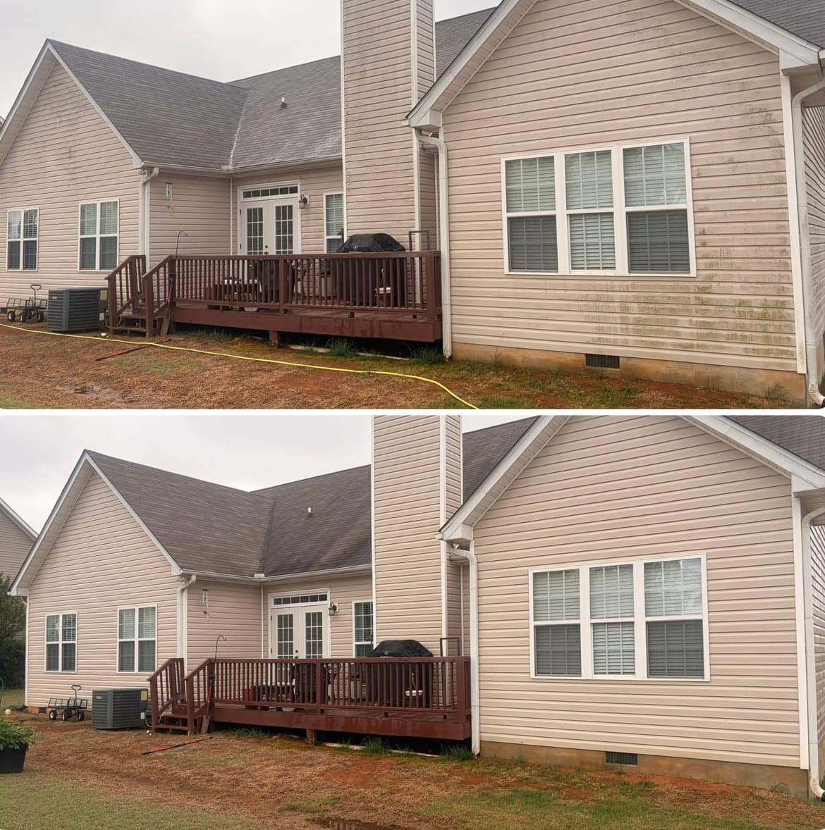 House Washing before and after, photo 3